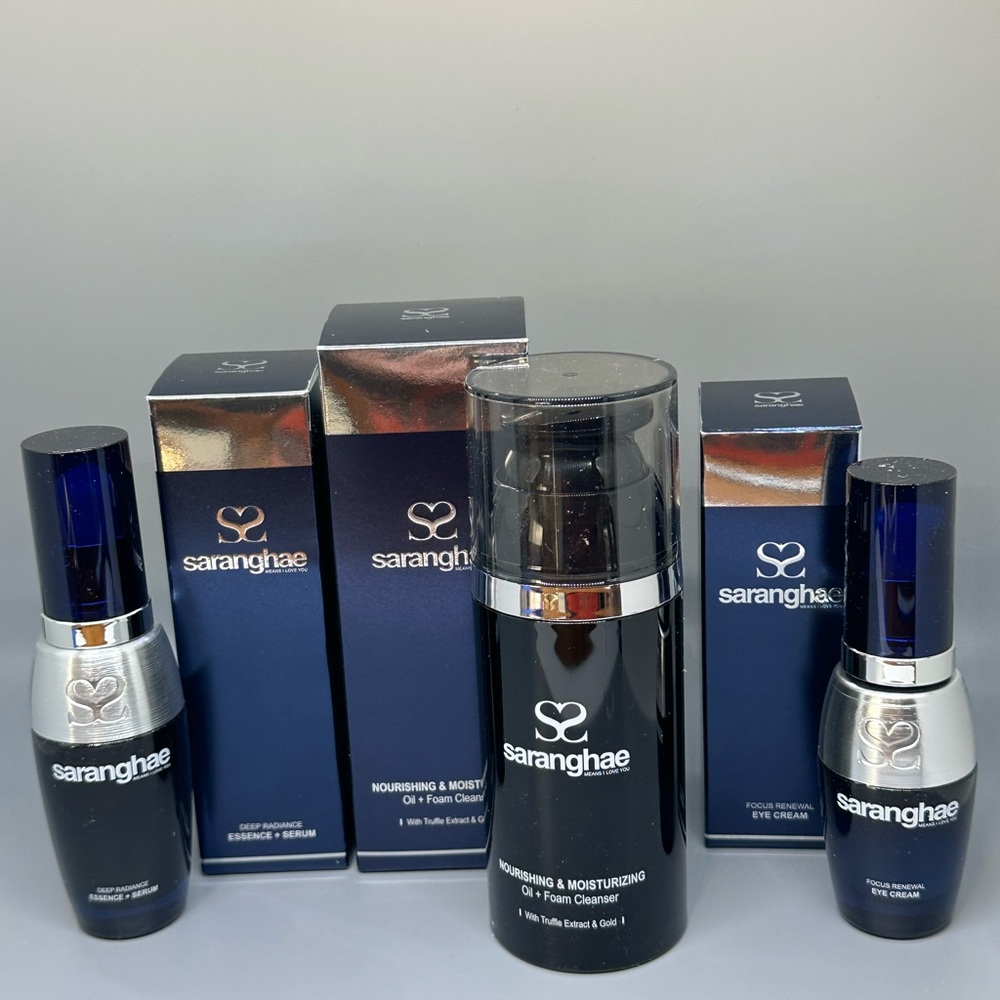 Saranghae skin care trio - cleanser, serum, eye cream